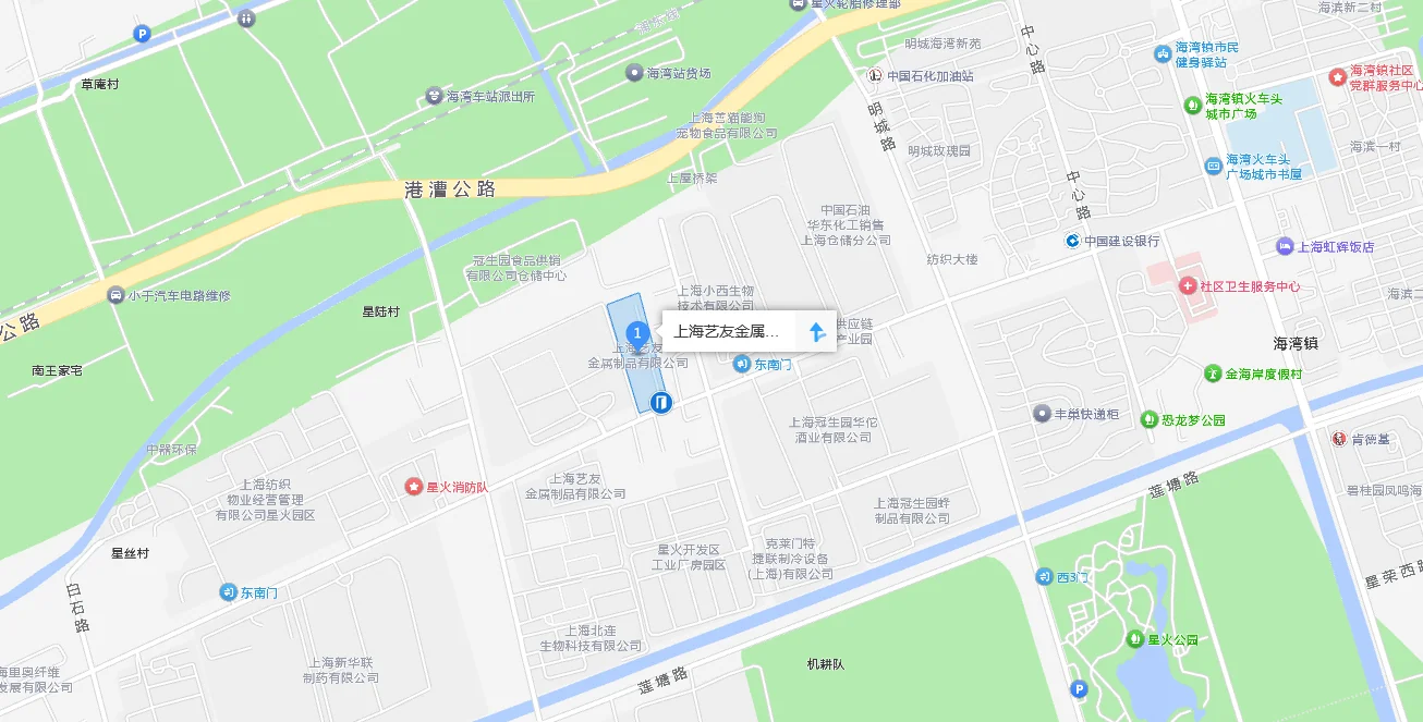 上海芸友会社所在地地図